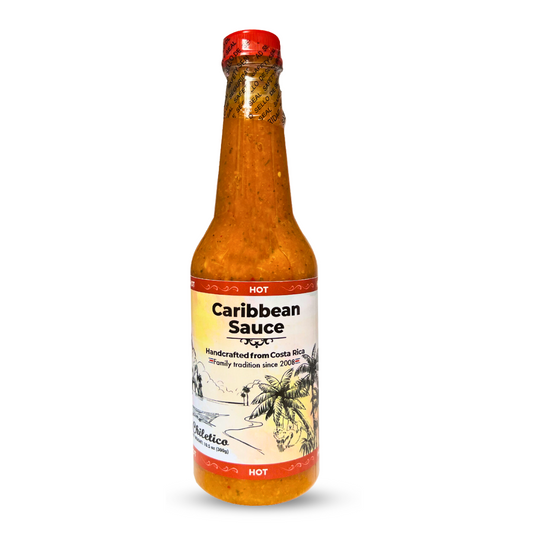 Salsa caribeña costarricense, picante, 10.5 fl oz, paquete de 1