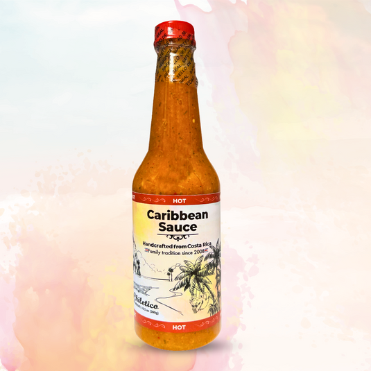 Salsa caribeña costarricense, picante, 10.5 fl oz, paquete de 1