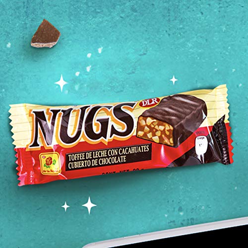 Caramelo de Barra de Chocolate con Cacahuetes y Caramelo con Leche (Nugs Recreo)