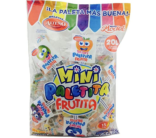 Alteno Mini Frutita Piruletas de Sabores Surtidos (200 uds)