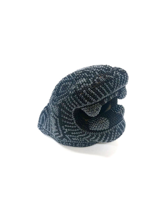 Jaguar Plata Negro - Arte Mexicano Original