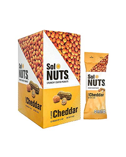 Cheddar - Maní crujiente recubierto, paquete de 12 - 18 oz