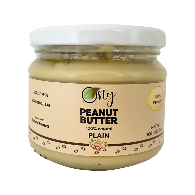 Cargue la imagen en el visor de la galería, Osty Classic Mantequilla de maní Ingredientes 100% naturales y orgánicos. Elaborado con almendras naturales y endulzado con sirope de agave, frasco de 10 onzas. - Mantequilla de maní clásica 
