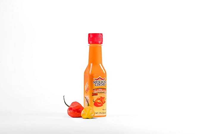 Cargue la imagen en el visor de la galería, Salsa Picante México Lindo Habanero Rojo | Chile Habanero rojo real | 78.200 Nivel Scoville | Disfrute con comida mexicana, mariscos y pastas | Botellas de 5 onzas líquidas 
