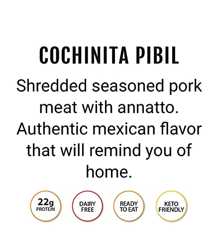 Doña Adela Paquete degustación de Cochinita Pibil y Chilorio, Paquete de 4, 2 de cada sabor, Listo para Comer, Comida Mexicana