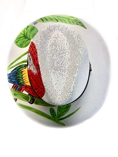 Cargue la imagen en el visor de la galería, Sombreros Chic hechos y pintados a mano con palma blanca real - Talla única - Blanco Naturaleza
