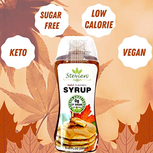 Load image into Gallery viewer, Stevien Keto Sugar Free Maple Syrup - Vegan - Low Carb - Gluten Free - Low Calorie - Sweetened with Organic Stevia - 3 Pack
