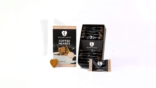 Corazones de café Shelton's vainilla 