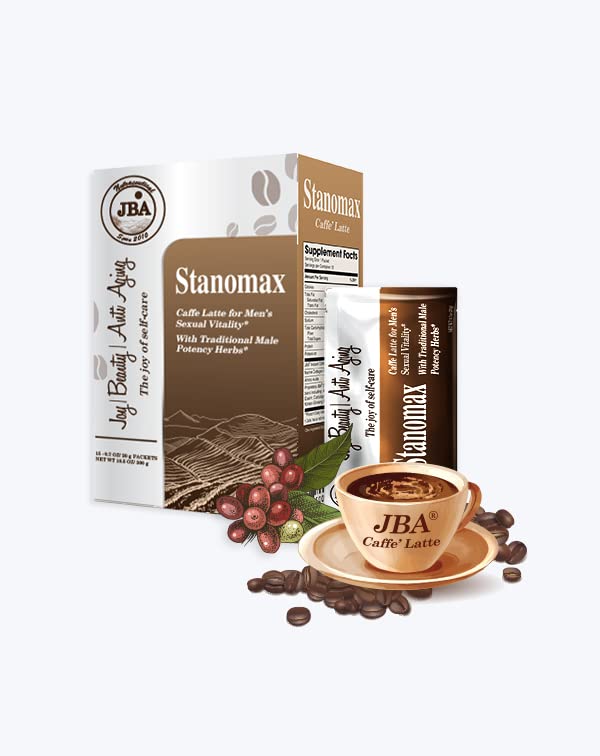 Cargue la imagen en el visor de la galería, JBA Caffe Latte y Cacao con Colágeno, Aumenta el Rendimiento, Aumenta el Deseo, (STANOMAX Caffe Latte) 
