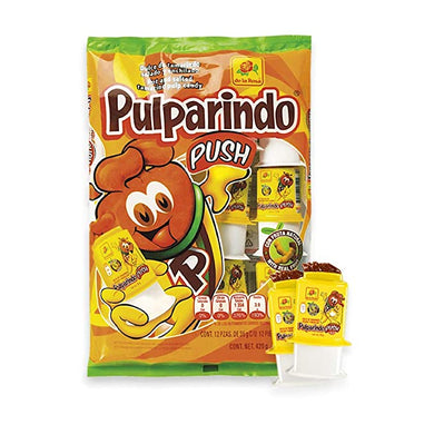 De la Rosa Pulparindo Push 12pz Bolsa-15oz