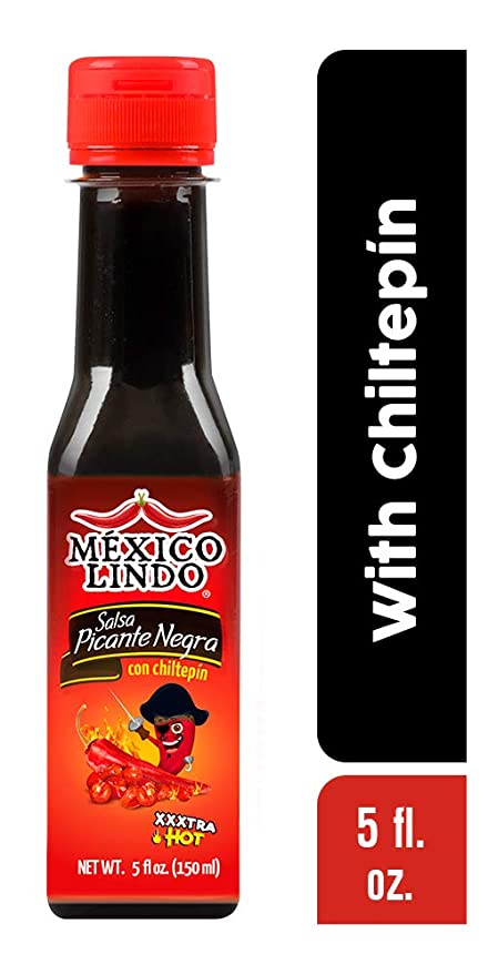 Cargue la imagen en el visor de la galería, México Lindo Picante Negra Xxxtra Salsa Picante | Unidad Scoville Nivel 80,000 | Sin azúcar | Botellas de 5 onzas líquidas 
