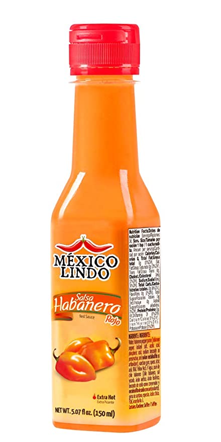 Cargue la imagen en el visor de la galería, Salsa Picante México Lindo Habanero Rojo | Chile Habanero rojo real | 78.200 Nivel Scoville | Disfrute con comida mexicana, mariscos y pastas | Botellas de 5 onzas líquidas 
