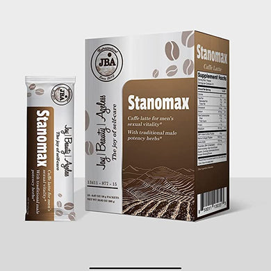 JBA Caffe Latte y Cacao con Colágeno, Aumenta el Rendimiento, Aumenta el Deseo, (STANOMAX Caffe Latte) 