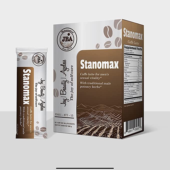 Cargue la imagen en el visor de la galería, JBA Caffe Latte y Cacao con Colágeno, Aumenta el Rendimiento, Aumenta el Deseo, (STANOMAX Caffe Latte) 
