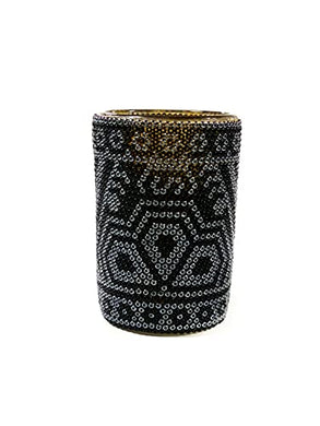 Black Handmade Tequila - Mezcal Shot, Huichol Art.