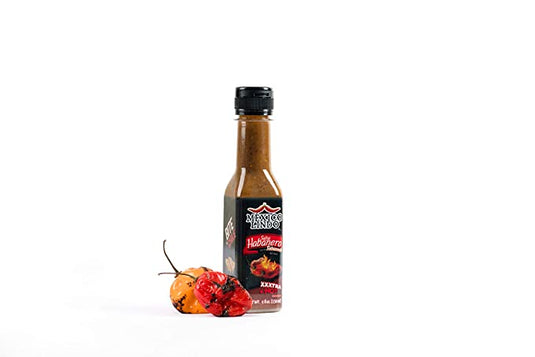 México Lindo Habanero Salsa Picante Xxxtra Hot | 83.200 Nivel Scoville | Mezcla de Habanero, Tatemados y Especias | Perfecto para quesadillas, sopas y nachos | Botellas de 5 onzas líquidas 