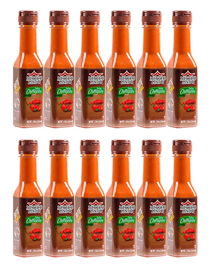 Cargue la imagen en el visor de la galería, Salsa Picante México Lindo Chiltepin | 14.200 Nivel Scoville | Sabor picante tradicional | Botellas de 5 onzas líquidas 
