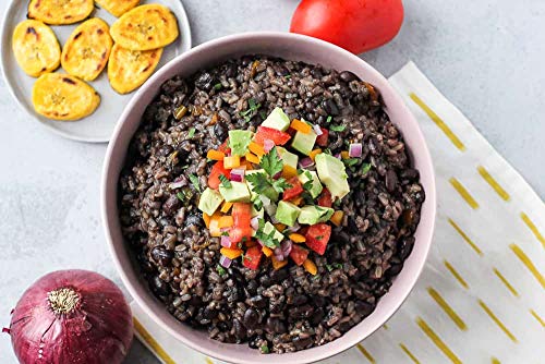 La Cocina de la Doña Precooked long grain Rice and Black beans/ Chicken Broth / rice and pinto beans (Black Beans/Pinto Beans/Chicken Broth w rice)