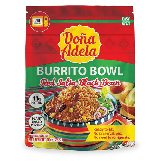 Doña Adela Paquete de degustación de bowls de Cochinita Pibil, Chilorio y Burrito Listo para Comer, Comida Mexicana, sin conservantes, sin necesidad de refrigerar (Burrito Marrón Rojo y Verde) 