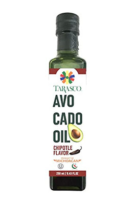 Tarasco tasty avocado oil 250ml each bottle. Assorted Flavors. Kosher, Non GMO, Halal and BRC (Chipotle, 1 pack)