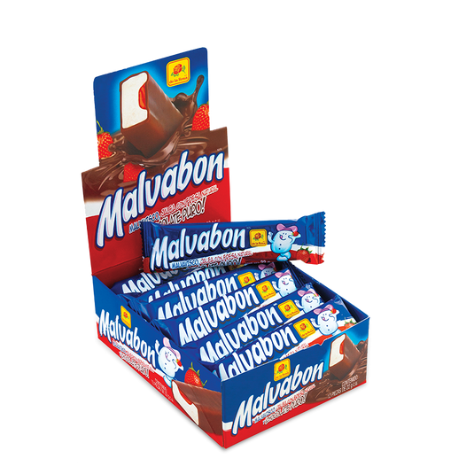 De La Rosa Malvabony Gomitas Marshmallow con chocolate pop Pack de 12