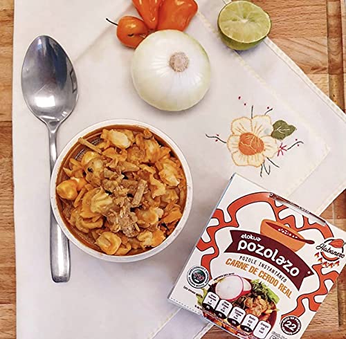 Pozole instantáneo tradicional, Pozole mexicano 2.05 oz cada uno. Sabores Surtidos - Pack Degustación 