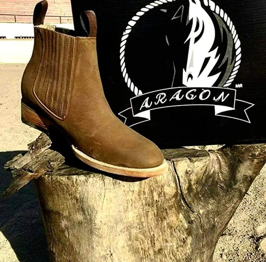 ARAGON CHELSEA BOOTS, Botines Piel, Botas Hombre. MODELO 101 