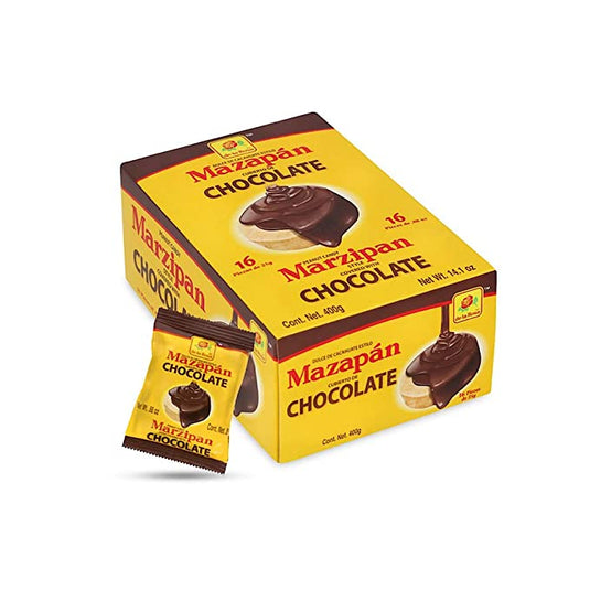 De la Rosa Mazapan Cubierto de Chocolate - 16 piezas