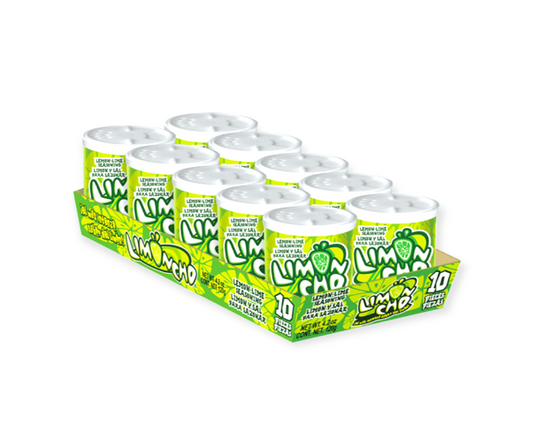 Zumbapica Limoncho Limón - Caramelo mexicano con sal de lima, 0.42 onzas, 10 unidades. 