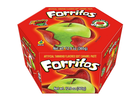 Zumbapica Forritos Original - Tamarind Flavor Soft Caramel Paste for Apples.