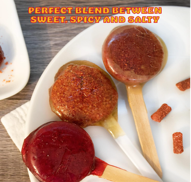 Load image into Gallery viewer, Zumbapica Zumba Rica Chilito Chili Powder Lollipop 12pcs - Lollipops with Chili Powder Cover with Caramel.
